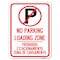 Signmission Loading Zone Prohibido Estacionamiento Zona De Cargamento Heavy-Gauge Aluminum Parking, A-1824-23883 A-1824-23883 - alternate 1